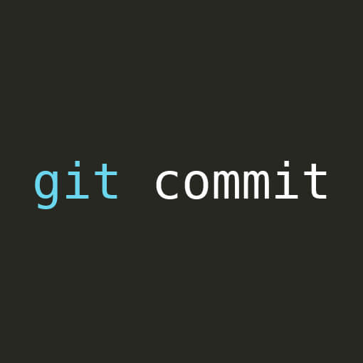 Imagem com o comando git commit.